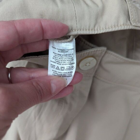 LOFT Womens Poplin Wide Leg Pants - Sz 10 - NWT - Tan - Picture 6 of 7